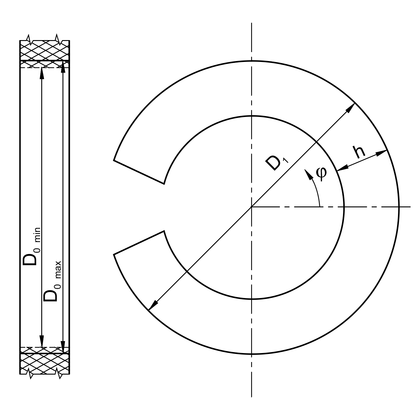 Pasador tubular ranurado 
